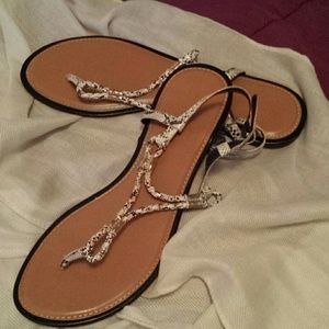 Snake Print Sandels